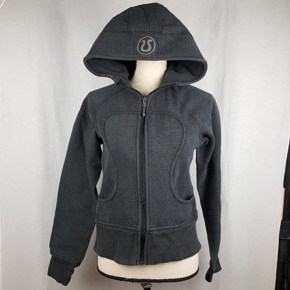 lululemon athletica Tops - Lululemon Size 6 Scuba Hoodie Gray Full Zip Pocket